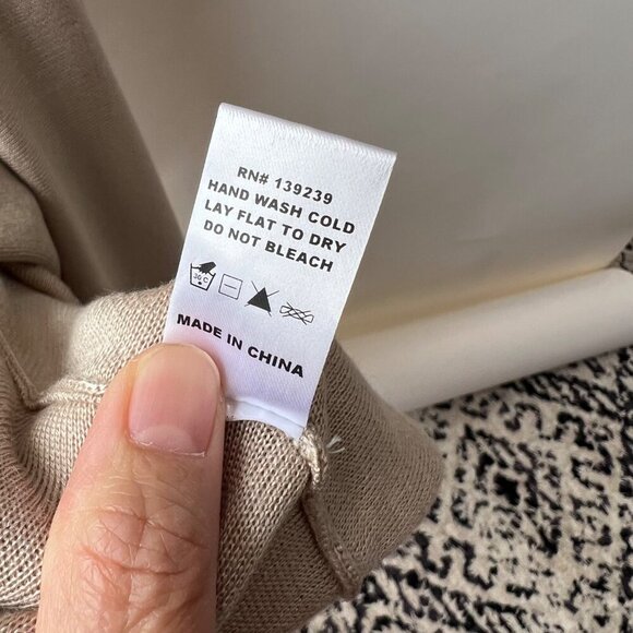 Pomander Place Brielle Sweater knit midi Dress, Beige, Size XL - Picture 7 of 7